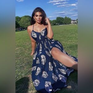 Holy slit maxi dress